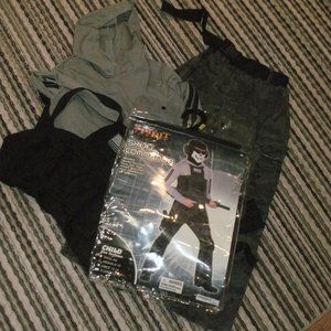 Cosplay Skull Commando Dress Up Costume Outfit PANTS Top VEST Belt MASK ~ m 8/10